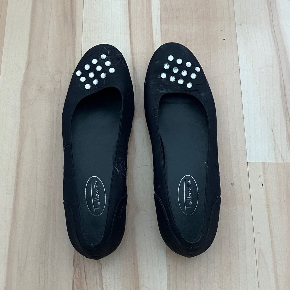 Black Talbots Flats, Size 6AA (6 Narrow)